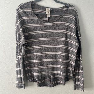 Self Esteem Striped Long Sleeve Top